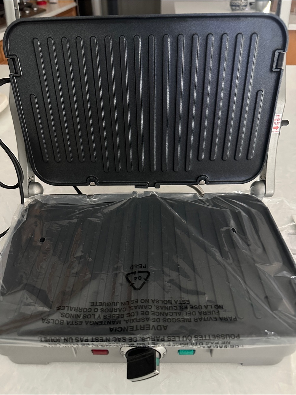 Cuisinart Griddler Compact GR-35 Grill, Panini Press & Griddle, Nonstick Plates - Picture 2 of 11